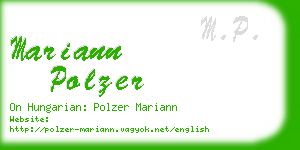 mariann polzer business card